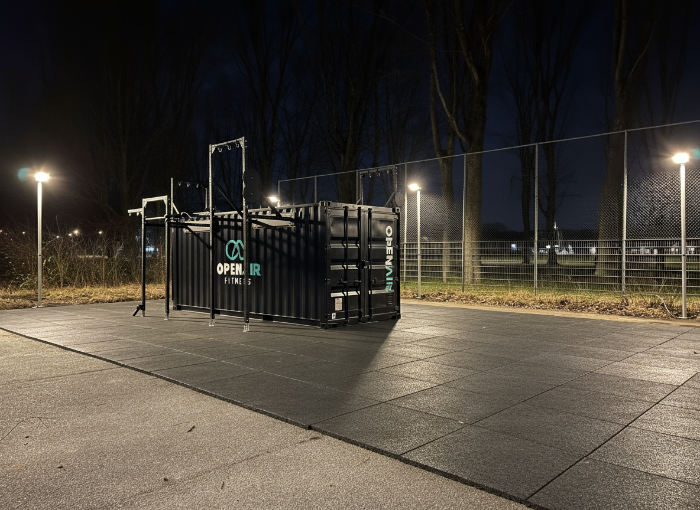 Aluminium-Lichtmast 8 Meter mit Standard-LED-Flutlicht