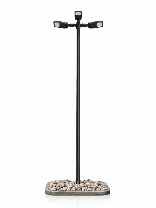 Cowi StreetLine Lichtmast-Set mit 3 LED-Leuchten