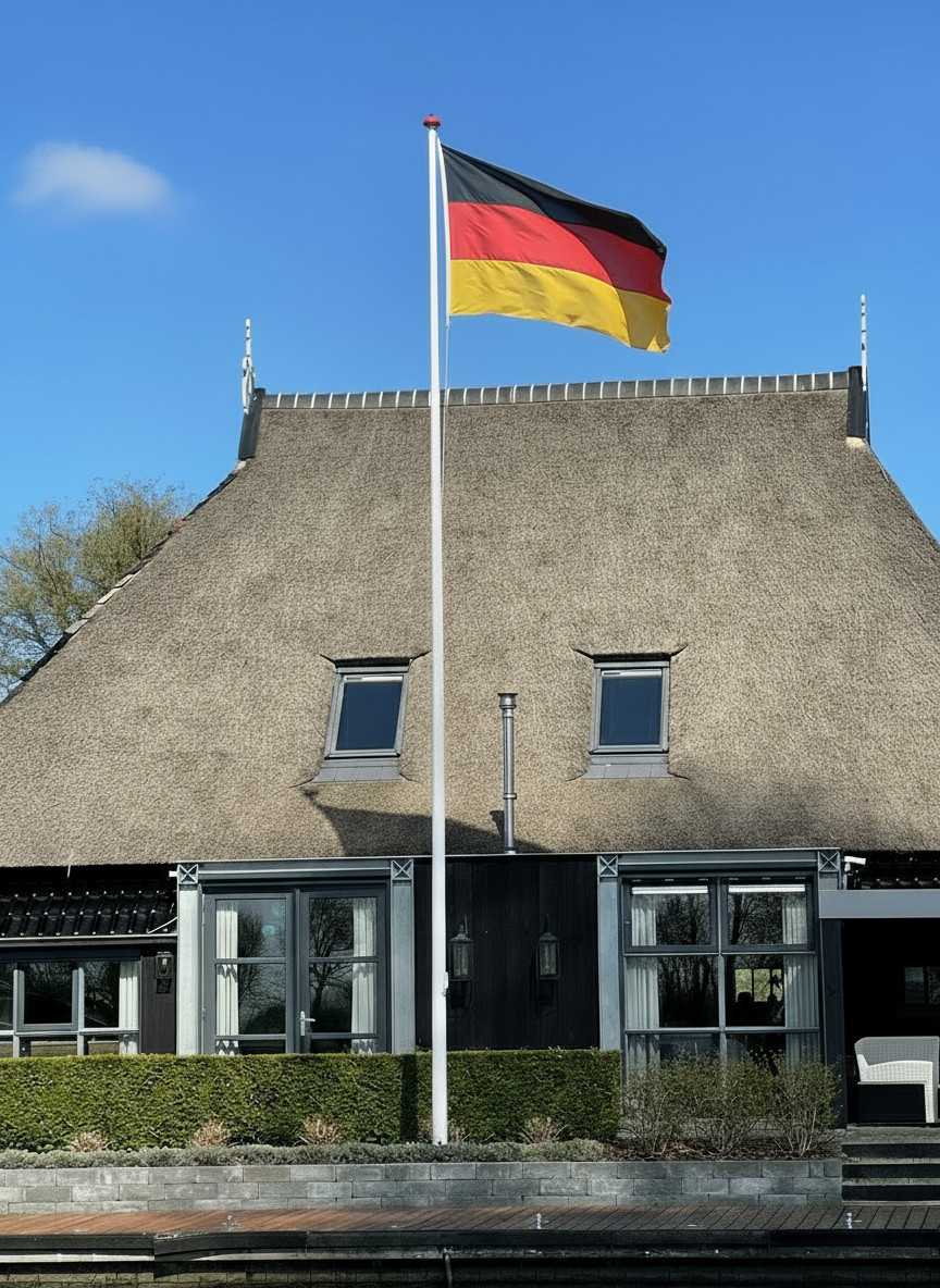7 Metern konischer Fahnenmast aus Polyester