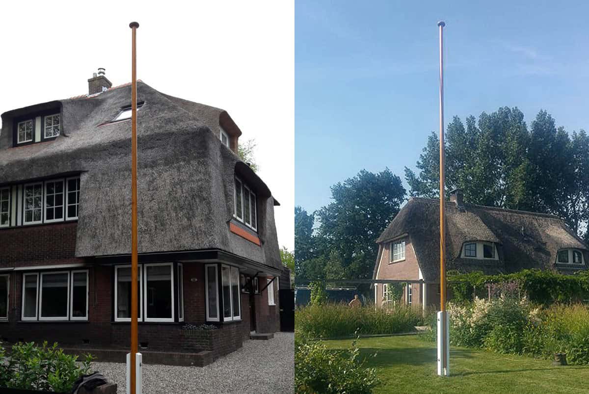 Fahnenmast Holz 6 Metern