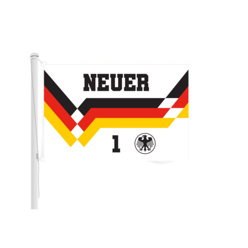 Flagge deutsche Fußballmannschaft mit Name