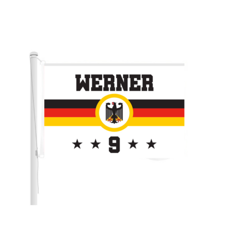 Flagge deutscher Fußballspieler